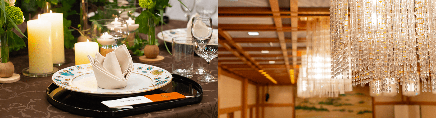 ご婚礼のお料理の会場