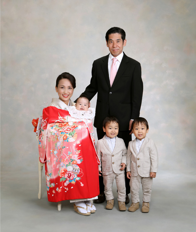 お宮参りのお衣装・着付け・記念写真